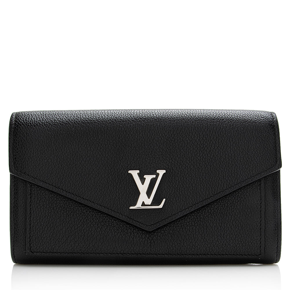 Louis Vuitton Calfskin Lockme Wallet (SHF-22060)