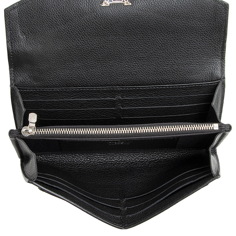 Louis Vuitton Calfskin Lockme Wallet (SHF-22060)
