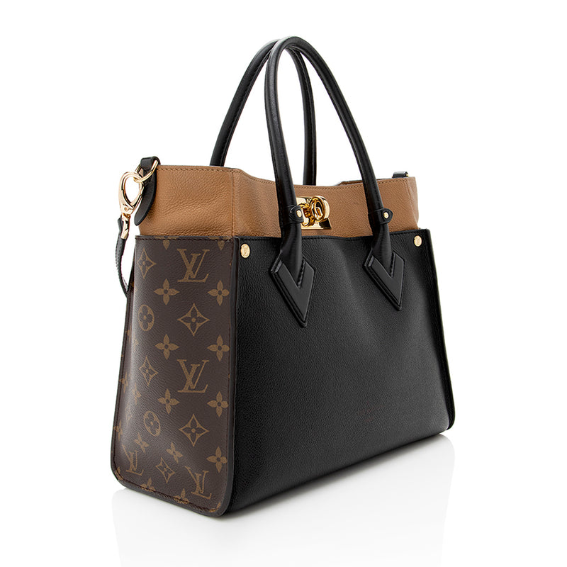 Louis Vuitton Black Monogram Canvas and Leather On My Side MM Bag Louis  Vuitton