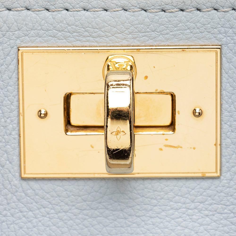 Louis Vuitton Calfskin On My Side MM Tote (SHF-21611)