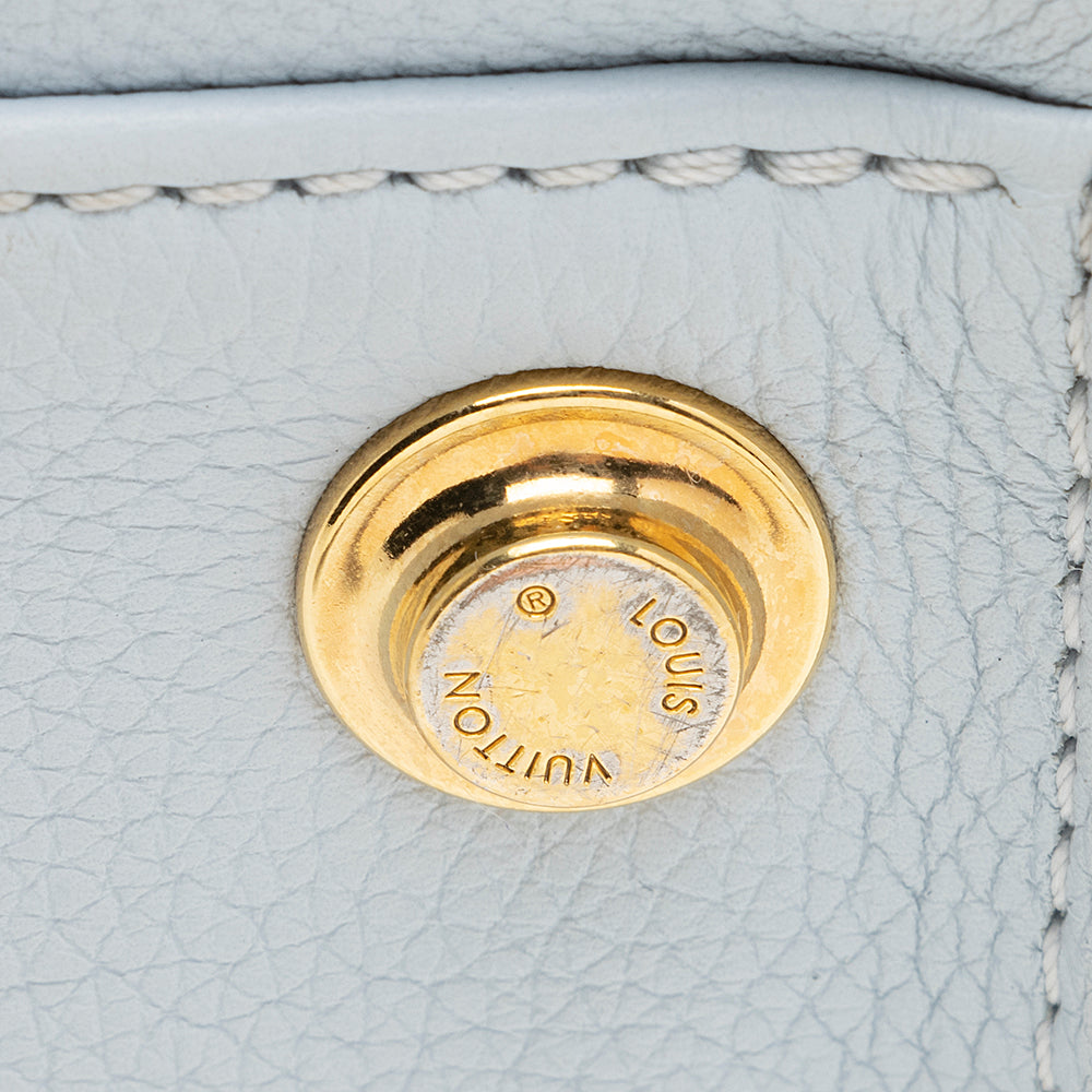 Louis Vuitton Calfskin On My Side MM Tote (SHF-21611)