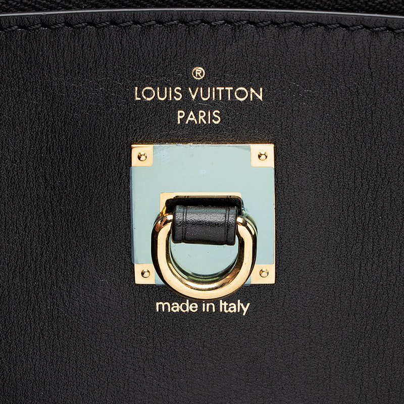 Louis Vuitton Calfskin Reverse Monogram Studded City Steamer MM Tote ( –  LuxeDH