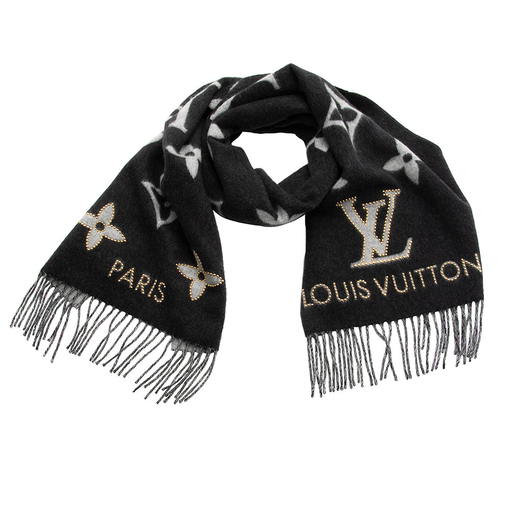 Louis Vuitton Cashmere Studdy Reykjavik Scarf (SHF-20064)