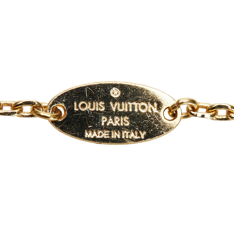 Louis Vuitton Crystal Trunkies Pendant Necklace (SHG-36861)