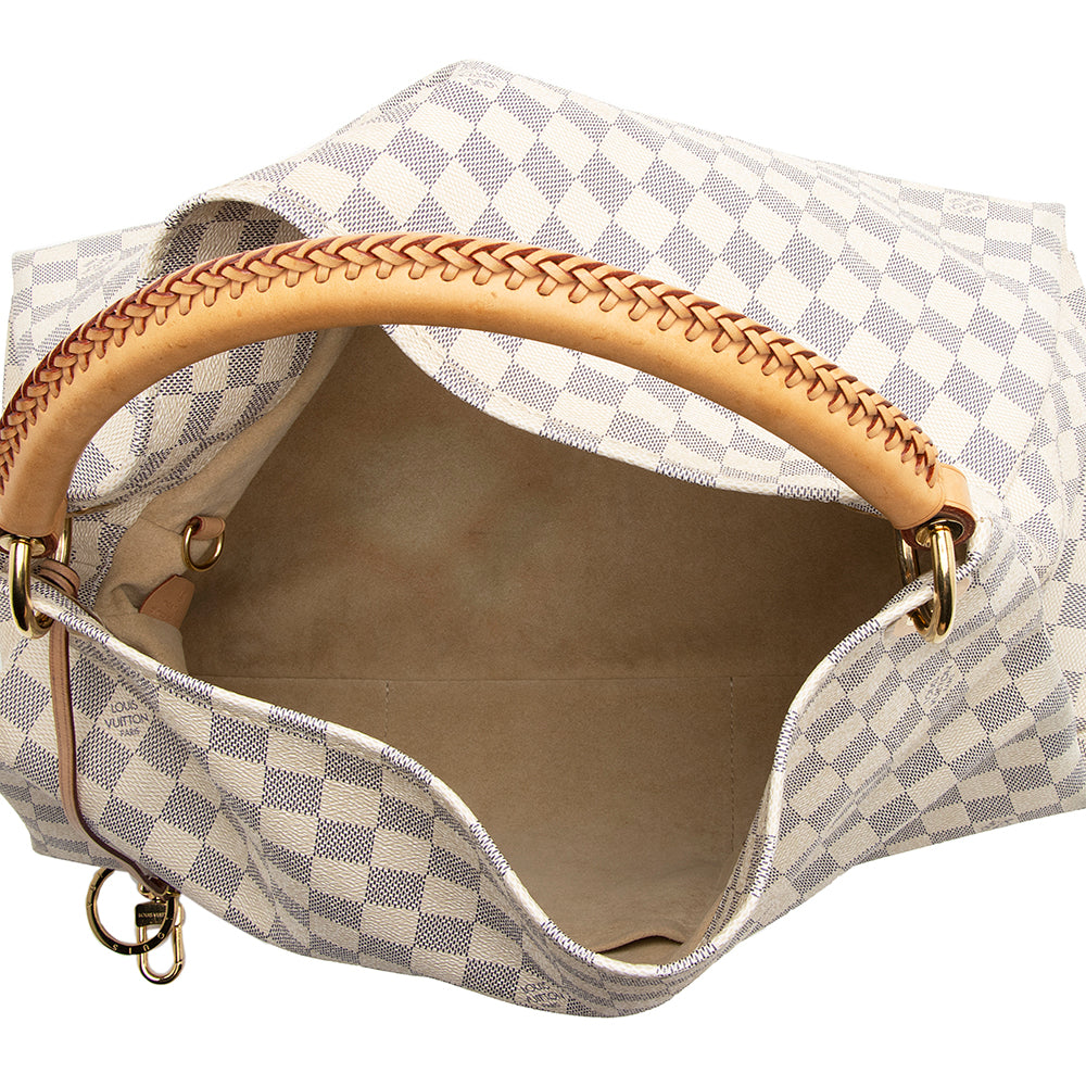 Louis Vuitton Damier Azur Artsy MM Shoulder Bag (SHF-20334)