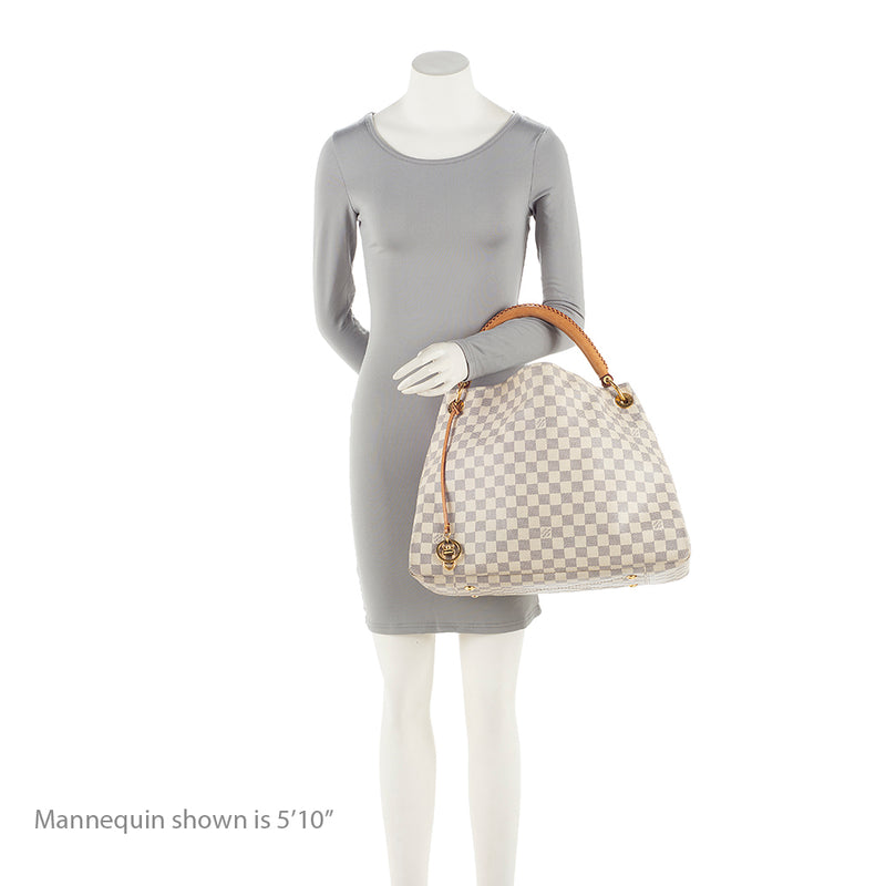 Louis Vuitton Damier Azur Artsy MM Shoulder Bag (SHF-21109) – LuxeDH