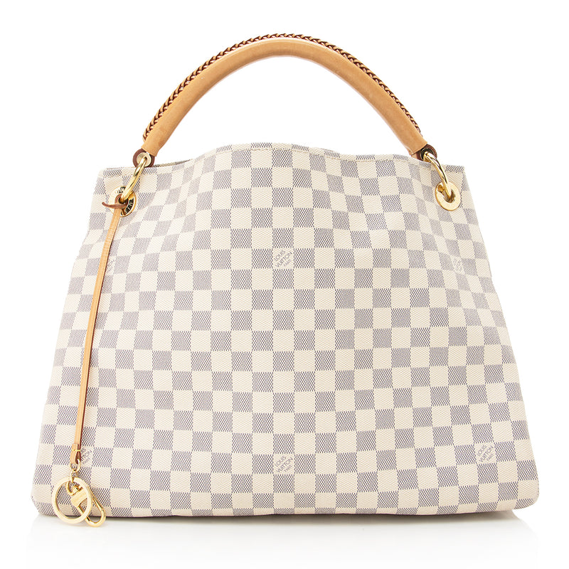 Louis Vuitton Artsy Handbag in White Leather Louis Vuitton