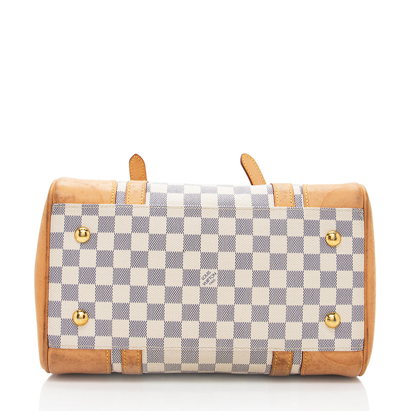 Louis Vuitton, Bags, Louis Vuitton Berkeley Mm Azur Damier Boston  Shoulder Bag Lv98n0003