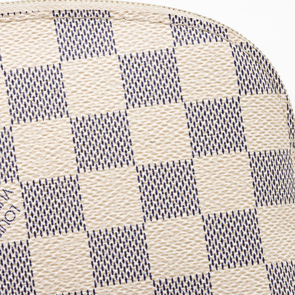 Louis Vuitton Damier Azur Cosmetic Pouch (SHF-21067)