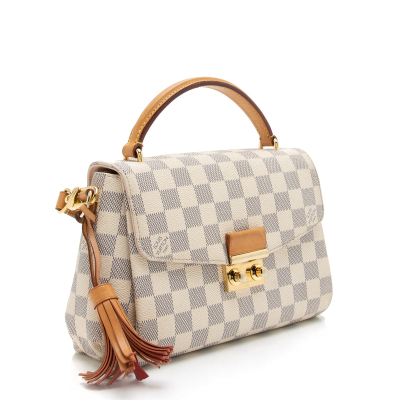 Louis Vuitton Damier Azur Croisette Shoulder Bag (SHF-23451)