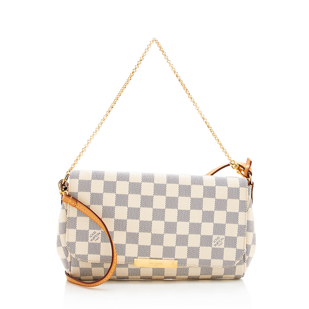 Louis Vuitton Damier Ebene Favorite MM Shoulder Bag (SHF-23754) – LuxeDH