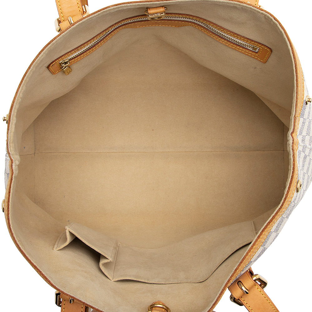 Louis Vuitton Damier Azur Hampstead MM Tote (SHF-21912)