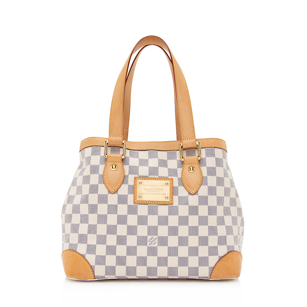 Louis Vuitton Damier Azur Hampstead PM Tote (SHF-20601)