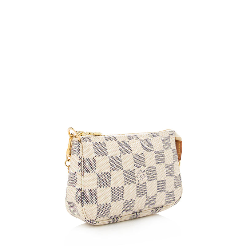 Pochette accessoire leather mini bag Louis Vuitton White in