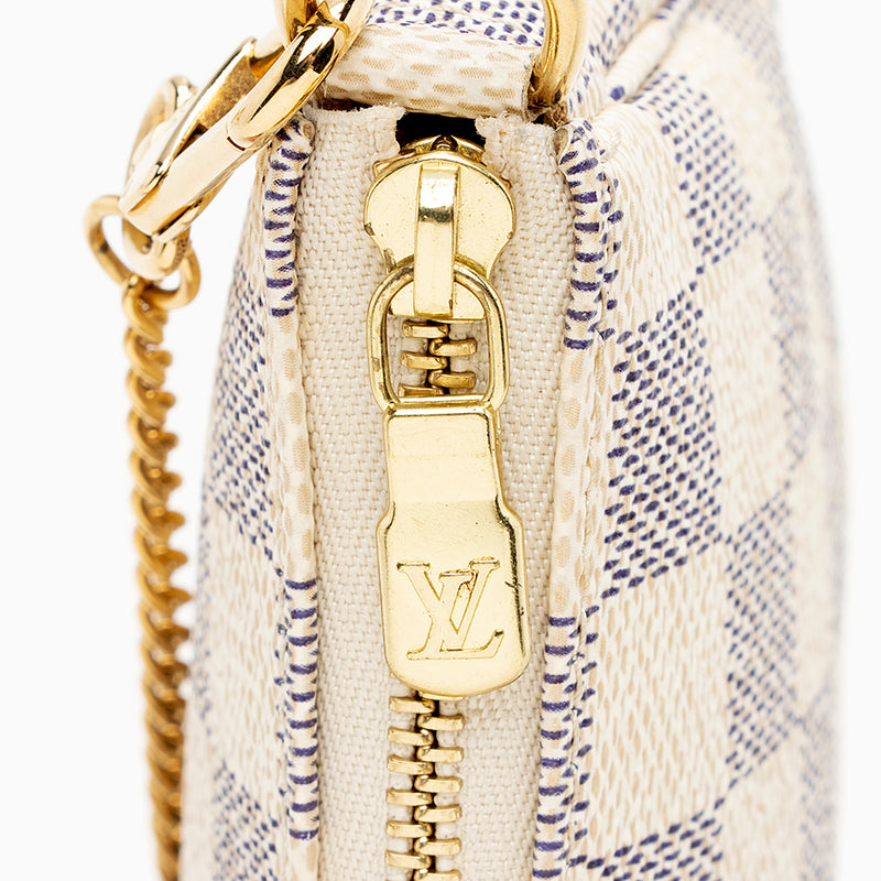 Louis Vuitton Damier Azur Mini Pochette Accessoires (SHF-16530)