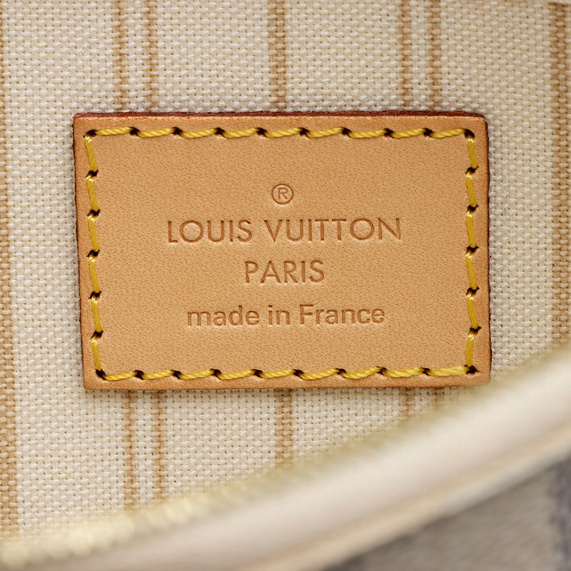 Louis Vuitton Damier Azur Neverfull MM Pochette (SHF-21852)