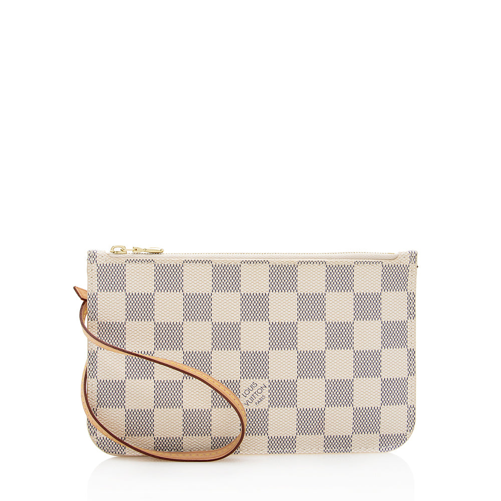 Louis Vuitton Damier Azur Neverfull PM Pochette (SHF-19112)