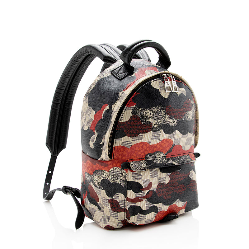 Louis Vuitton Damier Azur Patchwork Waves Palm Springs PM Backpack - FINAL SALE (SHF-15024)