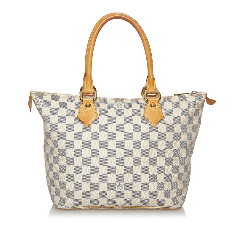 Authentic Louis Vuitton Damier Azur Saleya GM Bag
