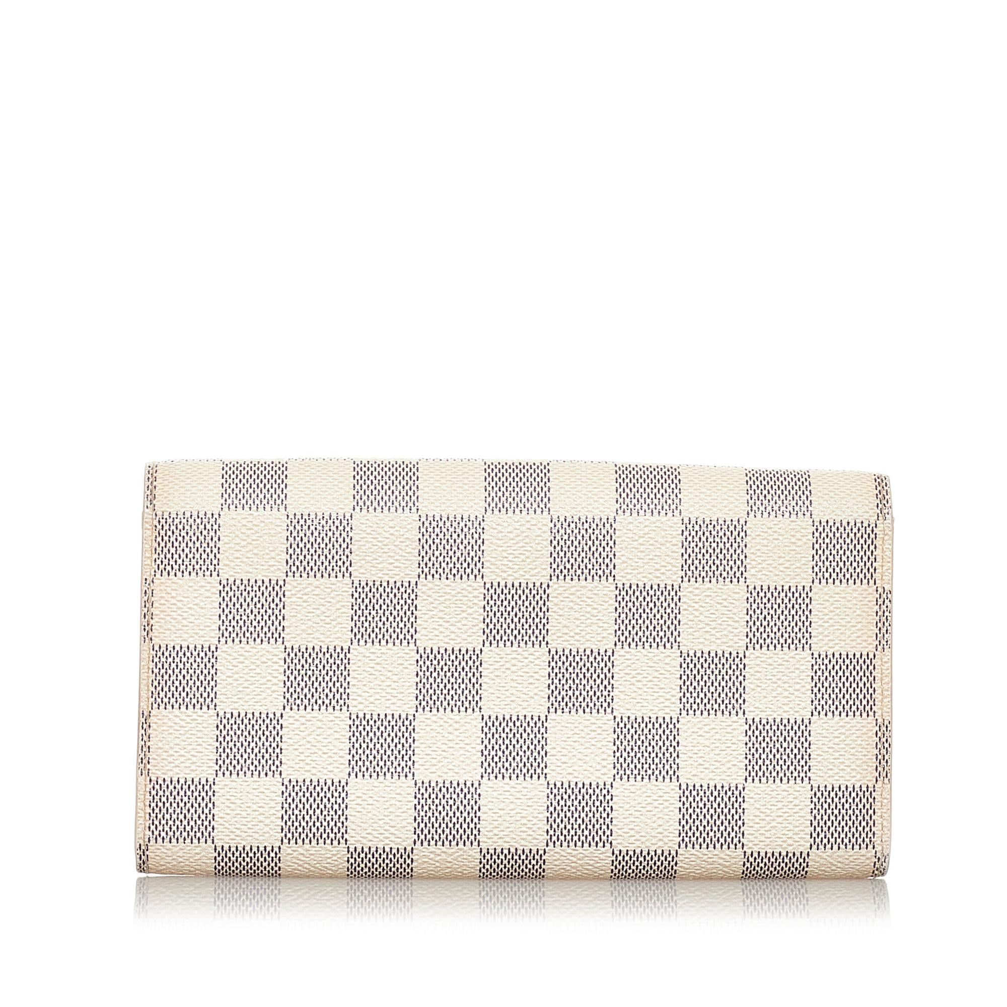 Louis Vuitton Damier Azur Sarah Long Wallet (SHG-30266)