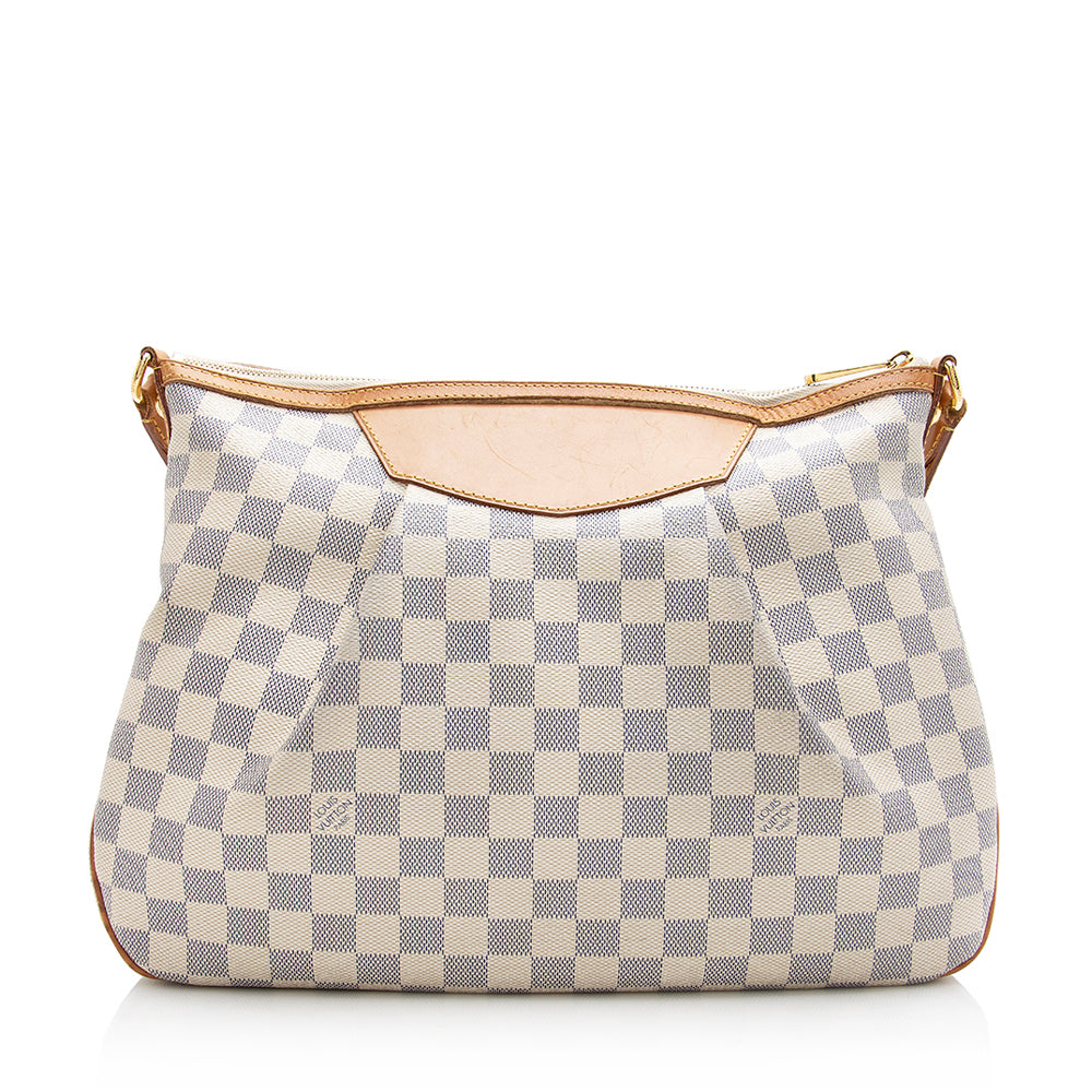 Louis Vuitton Damier Azur Siracusa MM Shoulder Bag (SHF-21272)