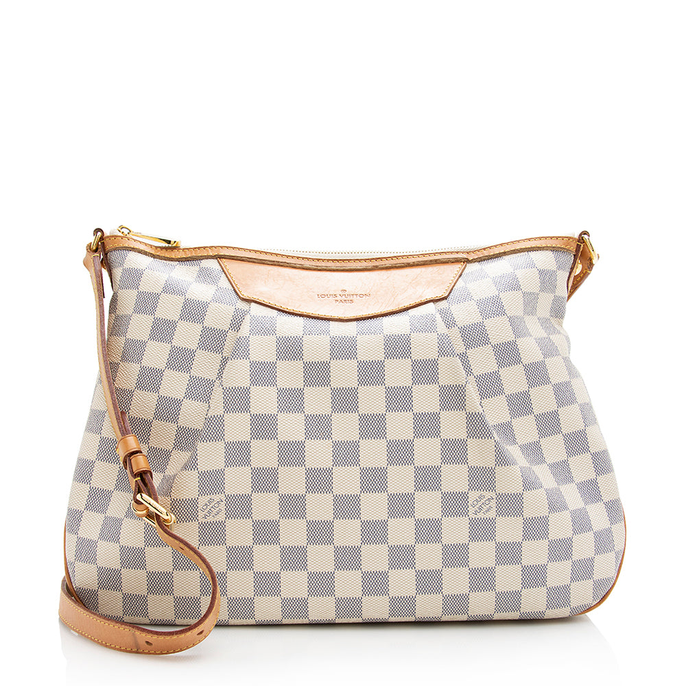 Louis Vuitton Damier Azur Siracusa MM Shoulder Bag (SHF-21272) – LuxeDH
