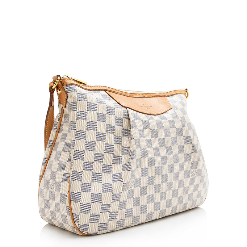 Preloved Louis Vuitton Azur Damier Canvas Siracusa Shoulder Bag