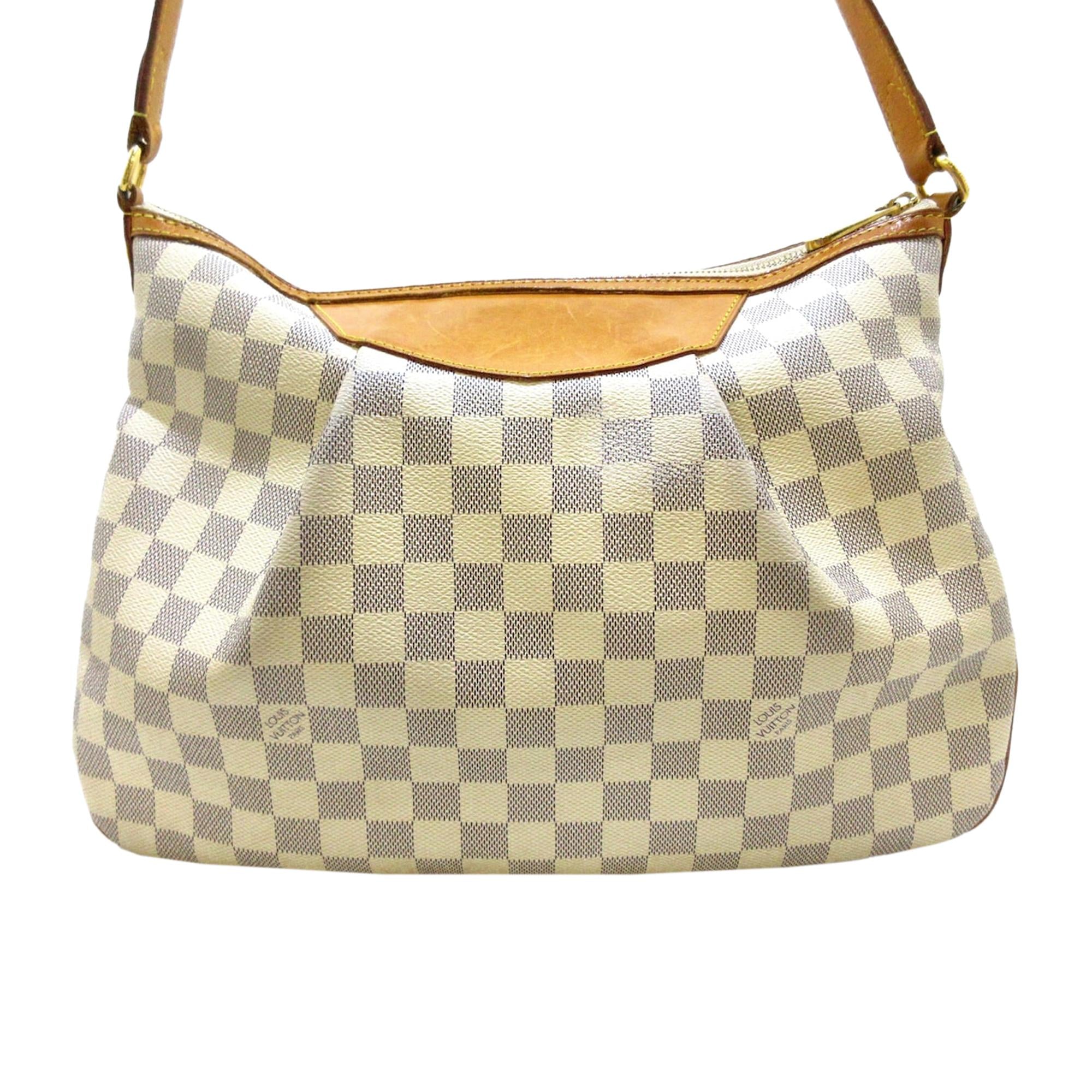 Louis Vuitton Damier Azur Siracusa MM (SHG-rSsPCK)