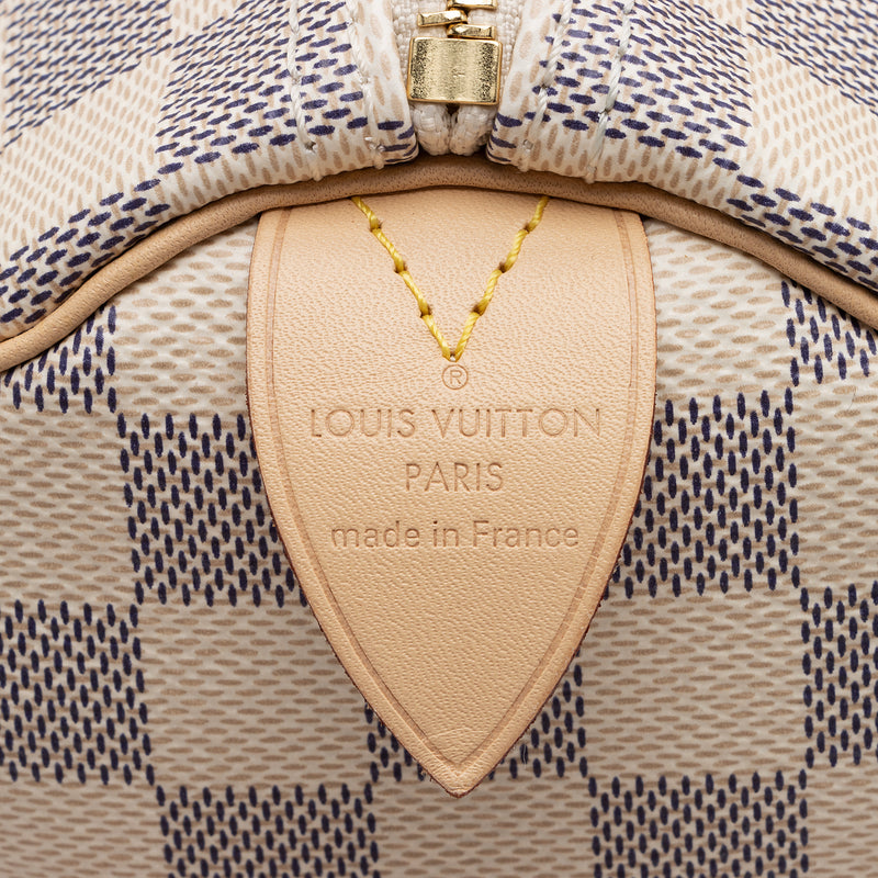 Louis Vuitton Damier Azur Speedy 25 Satchel (SHF-mICLk2) – LuxeDH