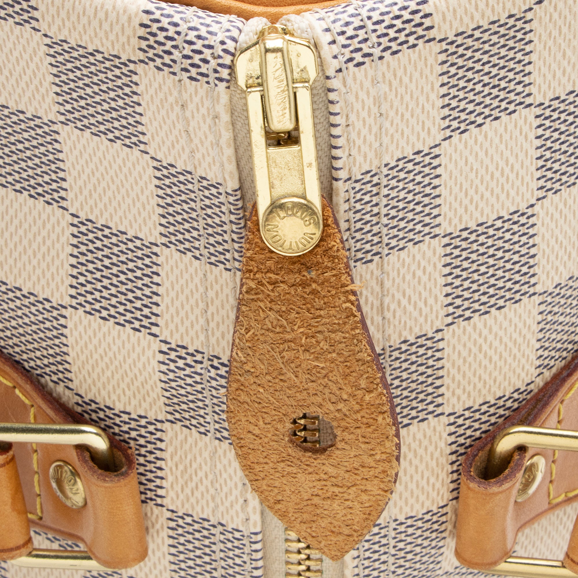 Louis Vuitton Damier Azur Speedy 30 Satchel (SHF-EJWajq)