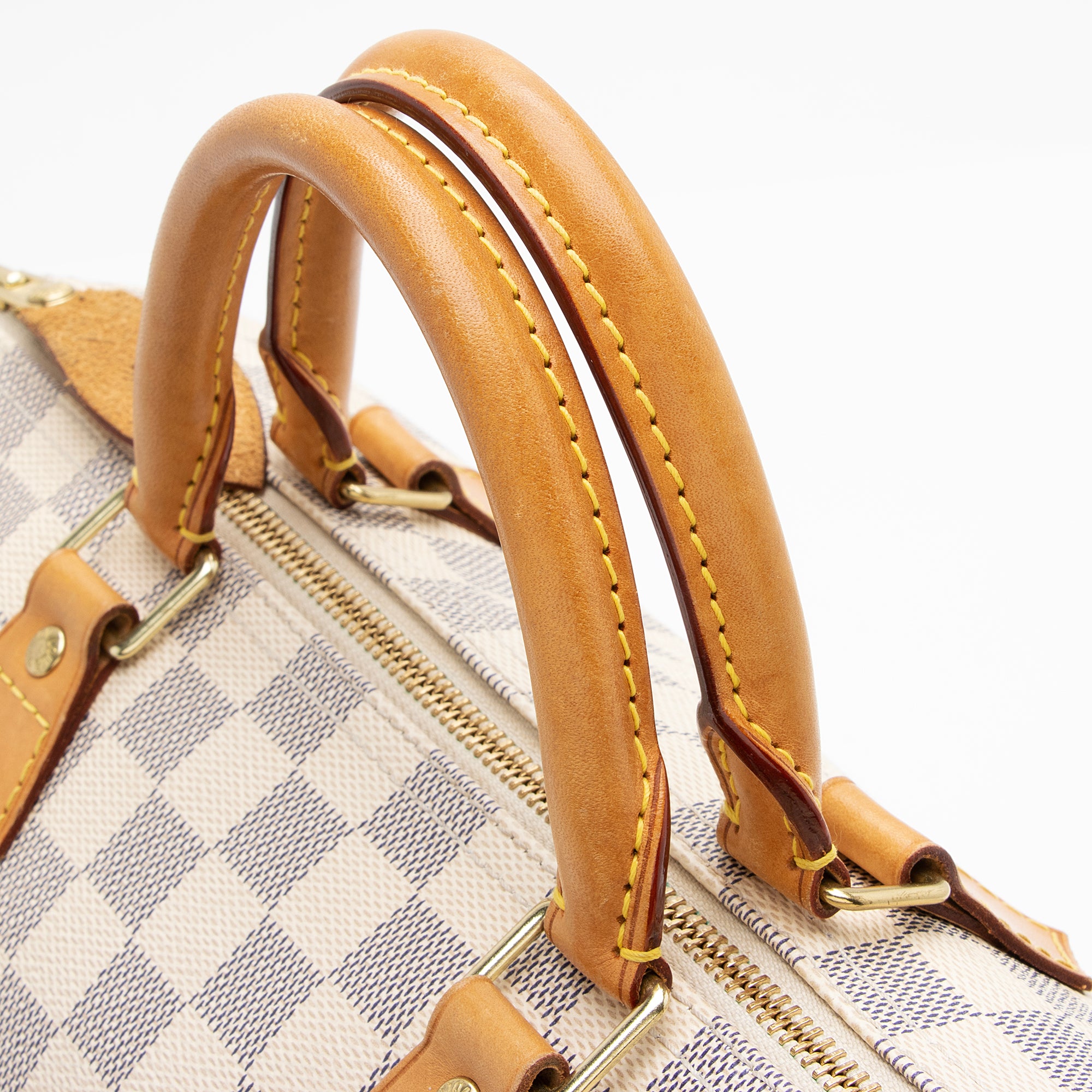 Louis Vuitton Damier Azur Speedy 30 Satchel (SHF-EJWajq)