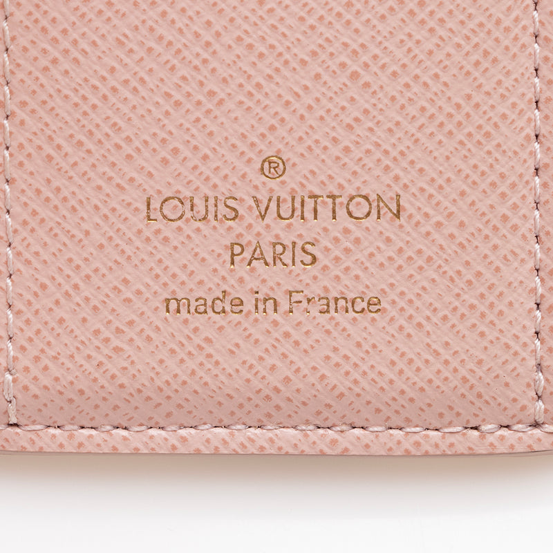 Louis Vuitton Blue Leather & Damier Azur Canvas Zoe Wallet