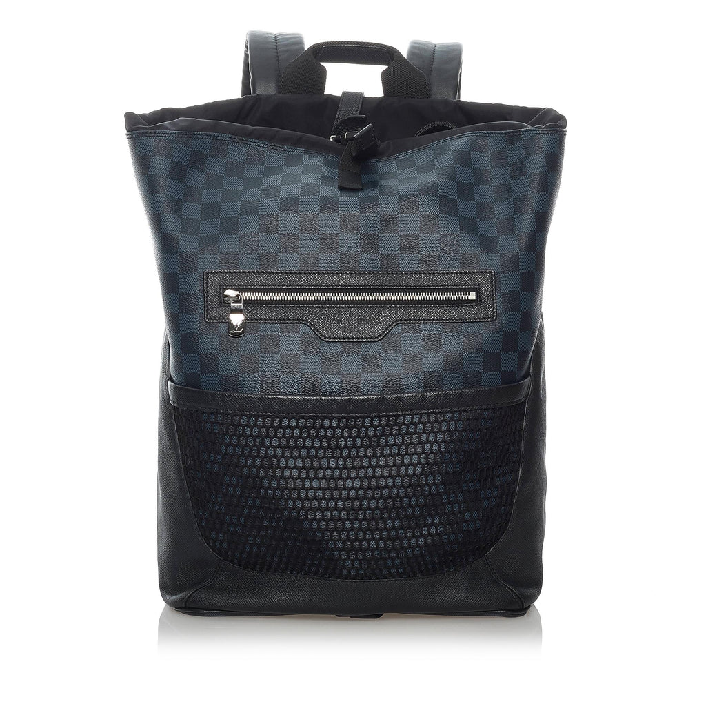 Louis Vuitton Damier Cobalt Matchpoint Hybrid Backpack - Black