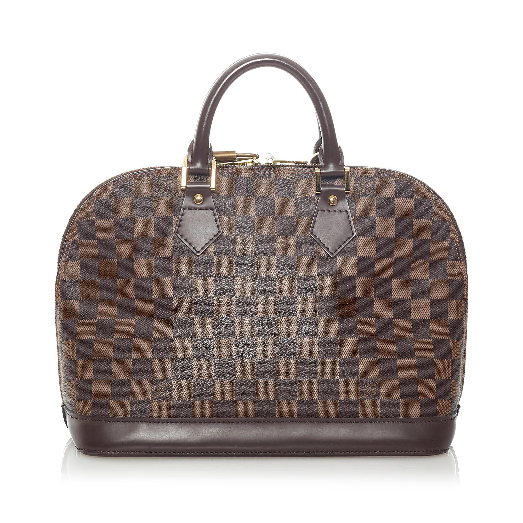 Louis Vuitton Damier Ebene Alma PM (SHG-34801)