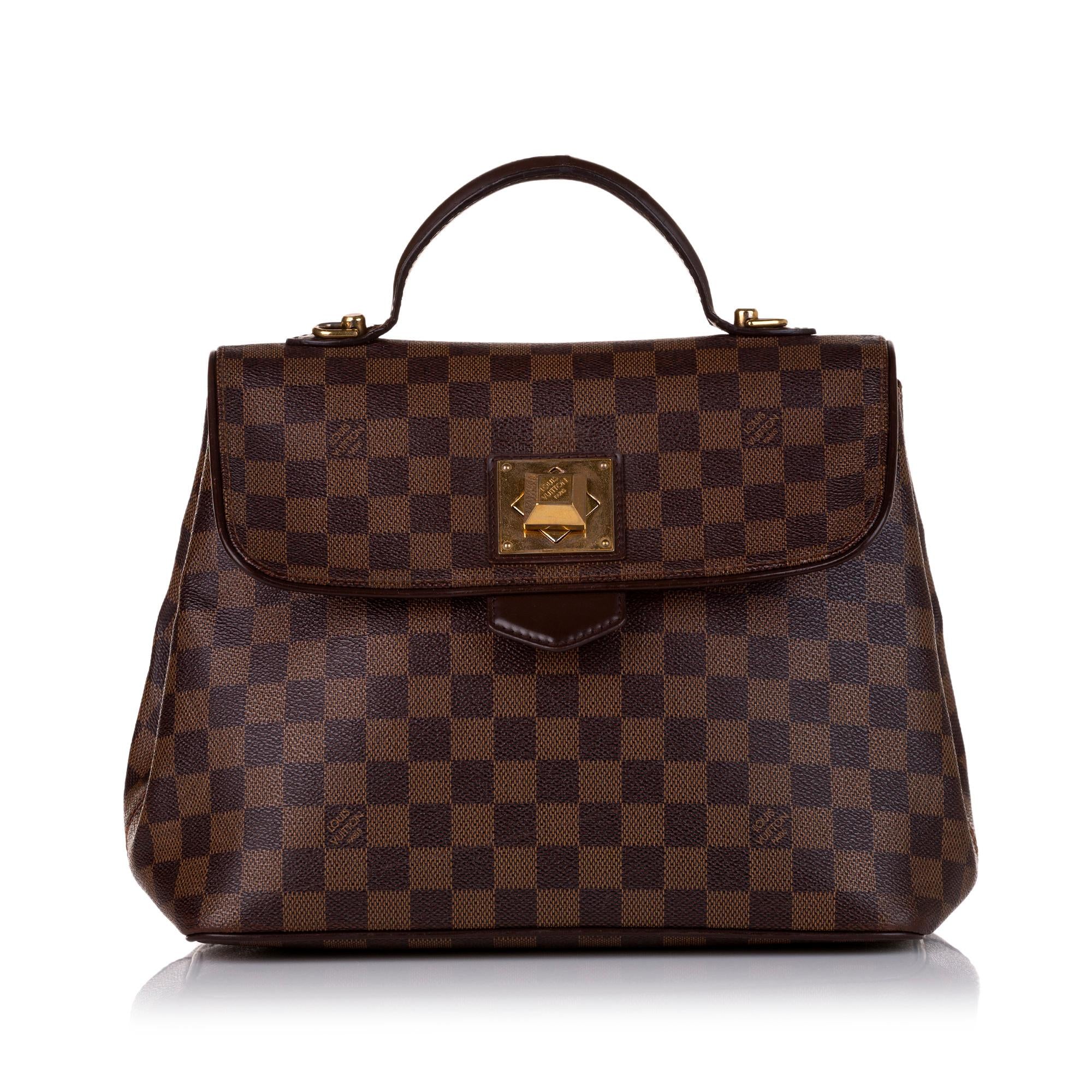 Louis Vuitton Damier Ebene Bergamo MM (SHG-36462)