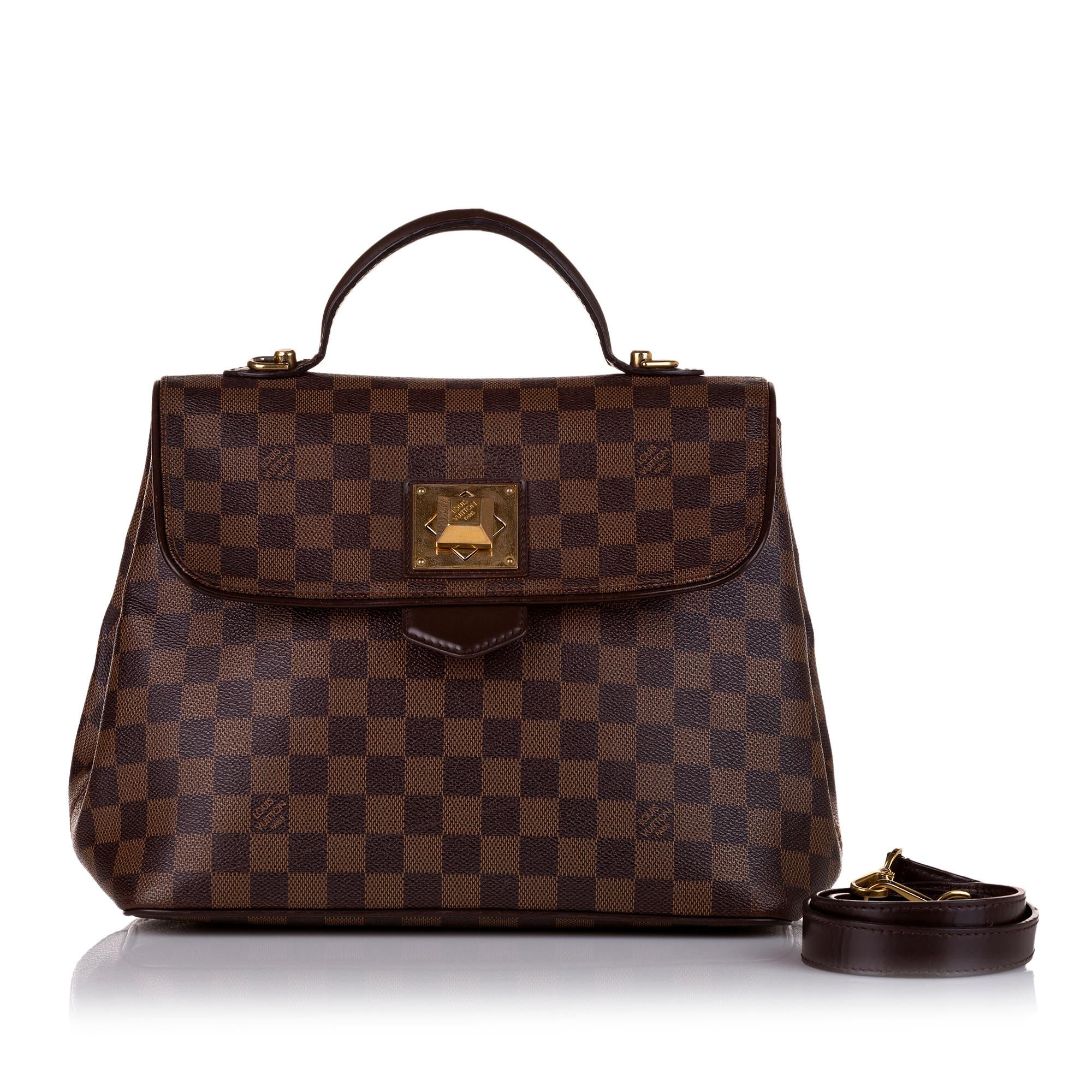 Louis Vuitton Damier Ebene Bergamo MM (SHG-36462)
