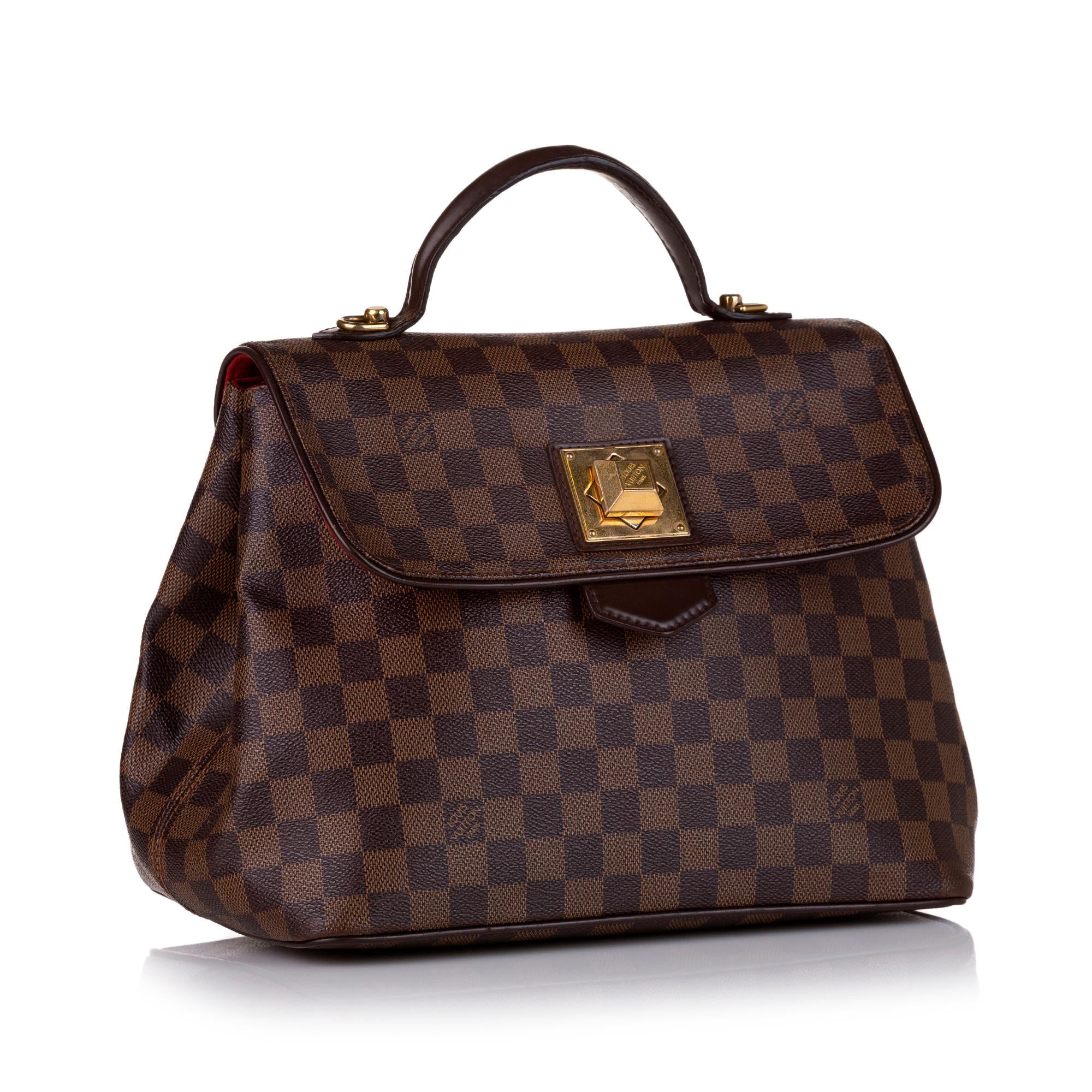 Louis Vuitton Damier Ebene Bergamo MM (SHG-36462)