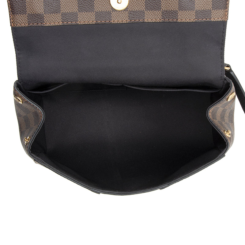 Louis Vuitton Bond Street Top Handle Bag Damier Burgundy Leather MM Br –  Gaby's Bags