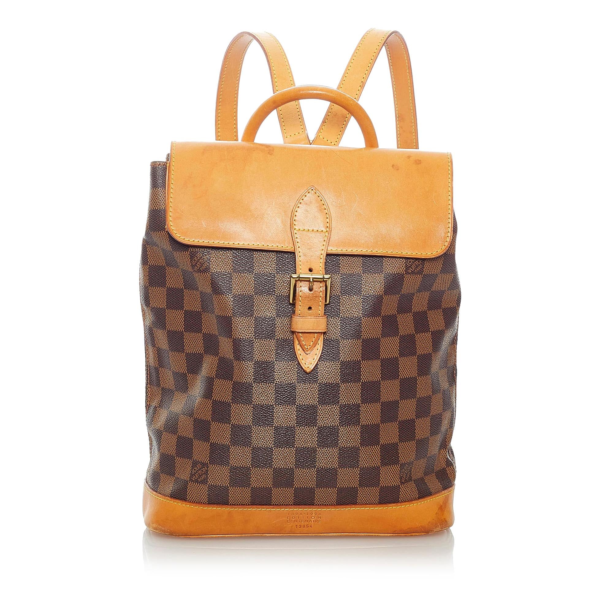 Louis Vuitton Damier Ebene Centenaire Arlequin Soho (SHG-32580)