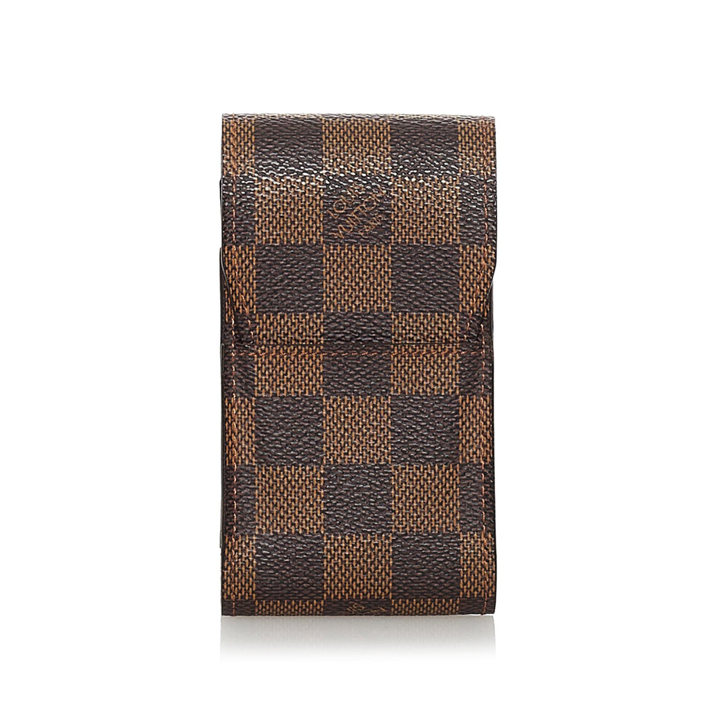 Louis Vuitton Damier Ebene Cigarette Case Etui Pouch Brown ref.289808 -  Joli Closet