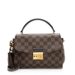 Louis Vuitton Croisette Leather Handbag In Brown
