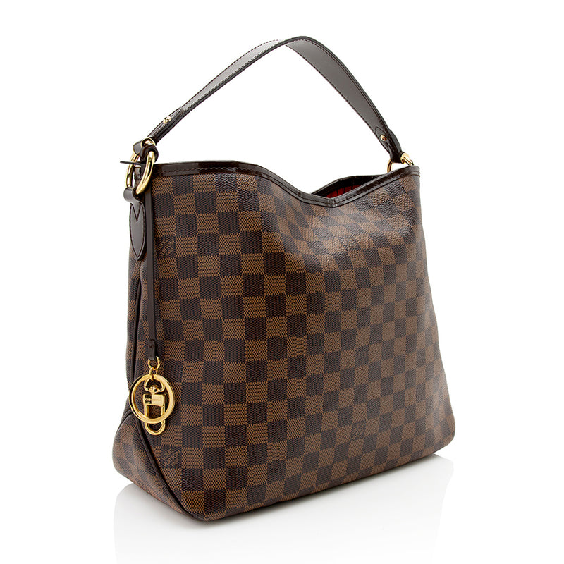 Louis Vuitton Damier Ebene Delightful PM Shoulder Bag (SHF-23671