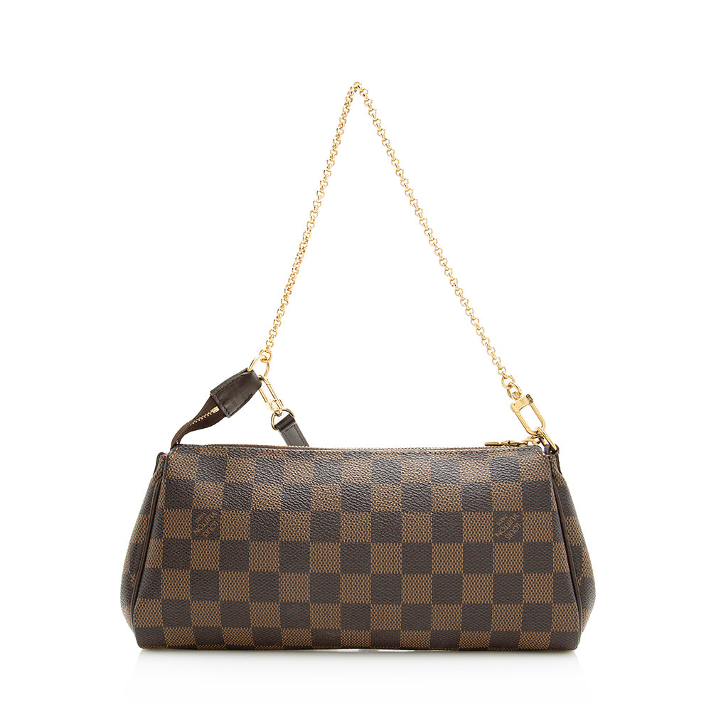 Louis Vuitton Damier Ebene Eva Clutch (SHF-20159)