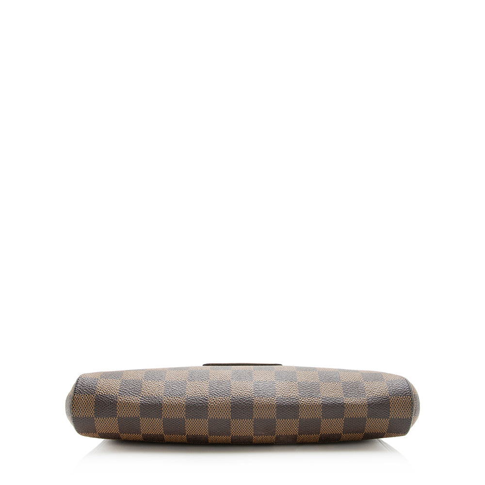 Louis Vuitton Damier Ebene Eva Clutch (SHF-20159)