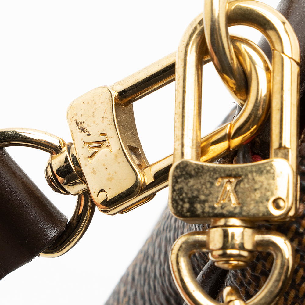 Louis Vuitton Damier Ebene Eva Clutch (SHF-20159)