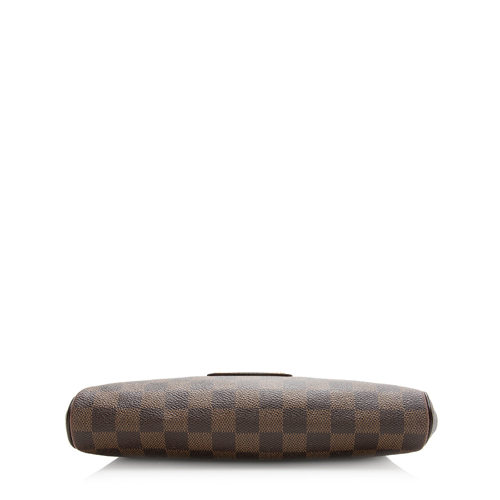 Louis Vuitton Damier Ebene Eva Clutch (SHF-20387)