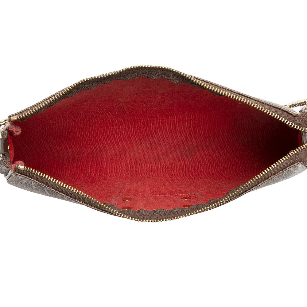 Louis Vuitton Damier Ebene Eva Clutch (SHF-20387)