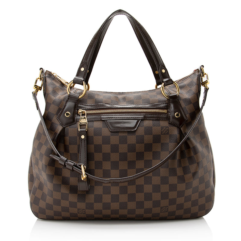 Louis Vuitton Damier Ebene Evora MM Shoulder Bag (SHF-22530) – LuxeDH