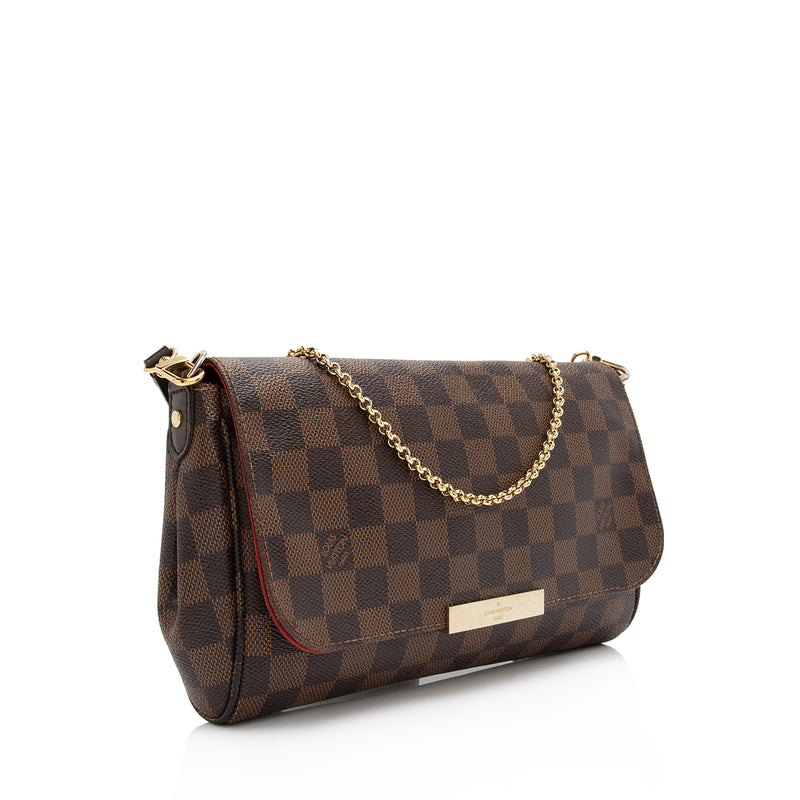 Louis Vuitton Damier Ebene Favorite MM Shoulder Bag (SHF-uhjOFW
