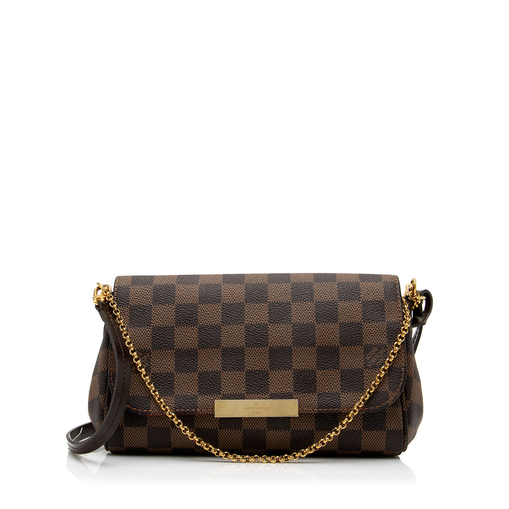 Louis Vuitton Damier Ebene Favorite PM Shoulder Bag (SHF-23449)